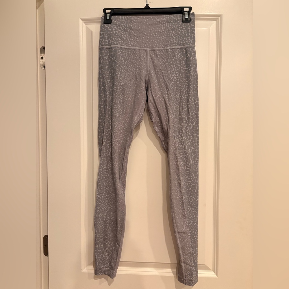 Lululemon Athletica Gray Patterned Leggings